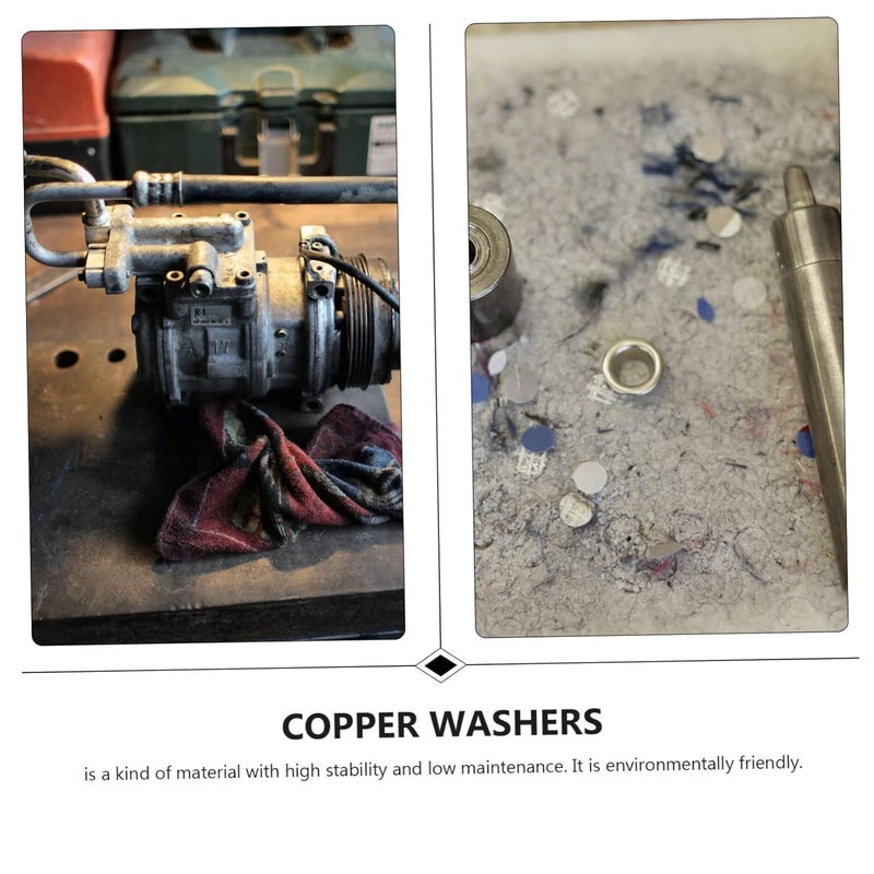 M5 Copper Sealing Washers 200pcs Flat Gasket for Plumbing Automotive Applications - Image 5